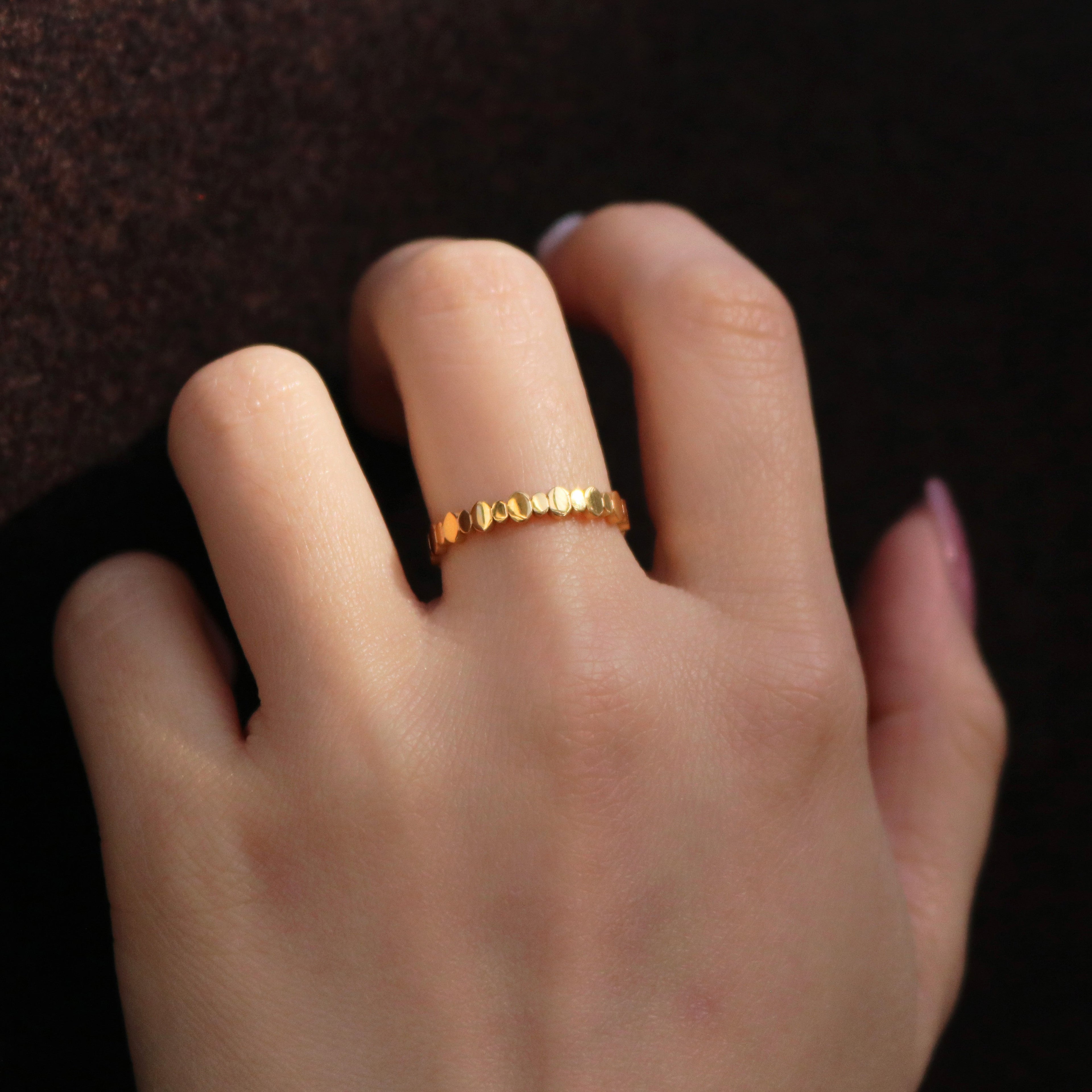 Fiora Band Ring | 18k Gold Plated Stainless Steel Minimalist Design 3