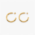 Fiora Chunky Gold Hoop Earrings | 18k Gold Plated, Hypoallergenic, 48mm 0