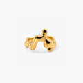 Fiora Sculpted Ring | 18k Gold Plated, Waterproof Stainless Steel 0
