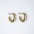 Gala Gold Hoop Earrings | 18k Gold Plated, Lightweight Hollow Design 0