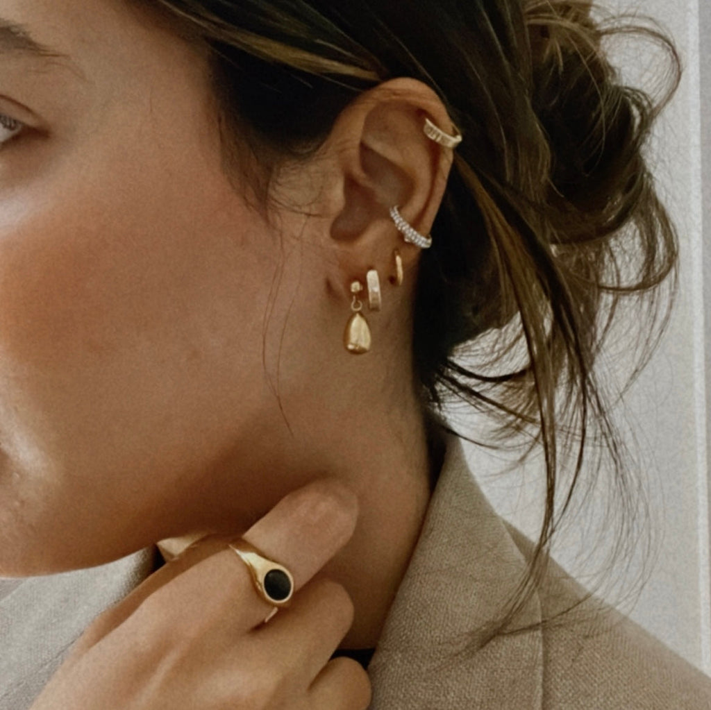 Gala Teardrop Earrings | 18k Gold Plated, Tarnish Resistant for Women 2