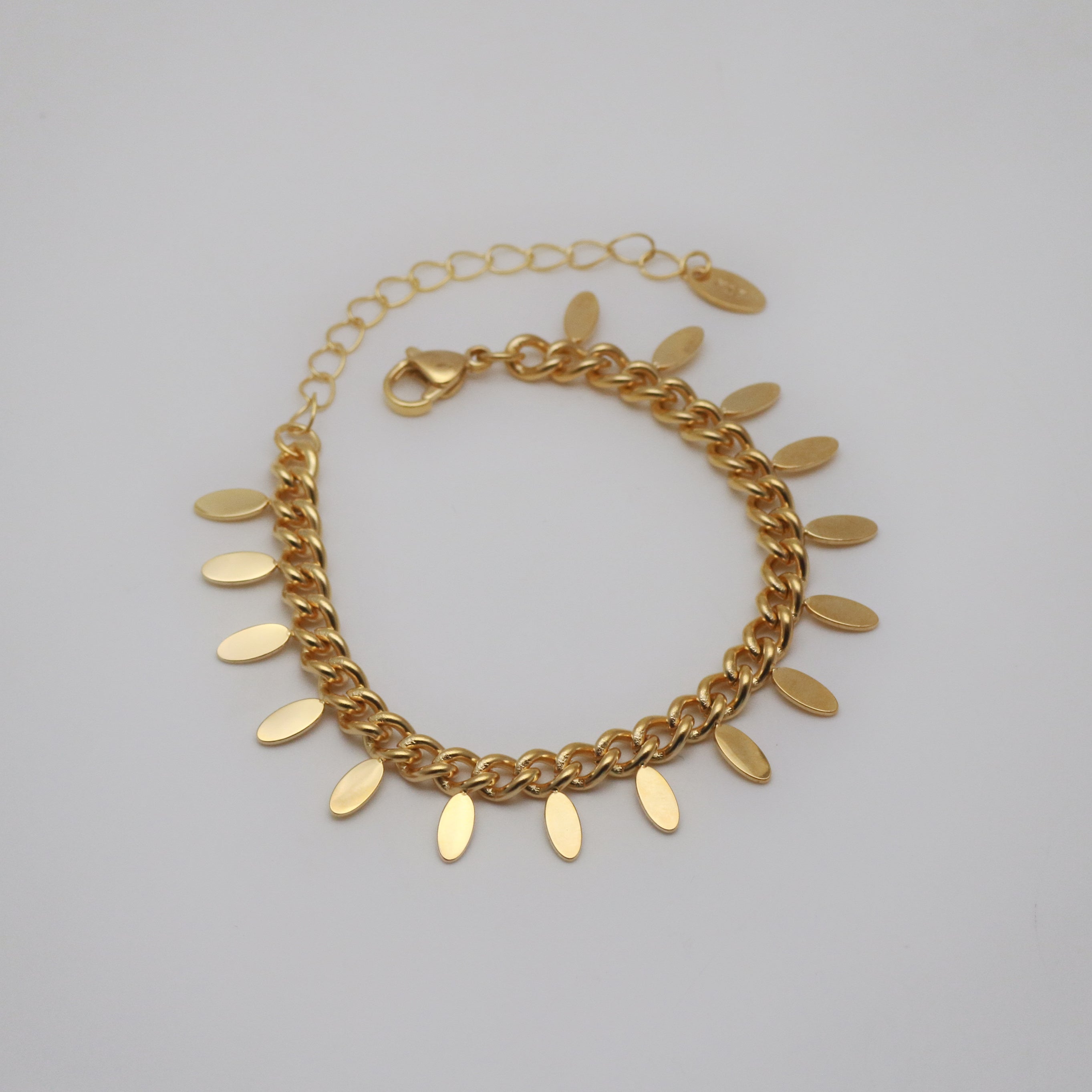Galen Tassel Bracelet | 18k Gold Plated, Adjustable Length 1