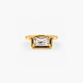Haven Half Frame Ring | 18k Gold Plated Stainless Steel 0