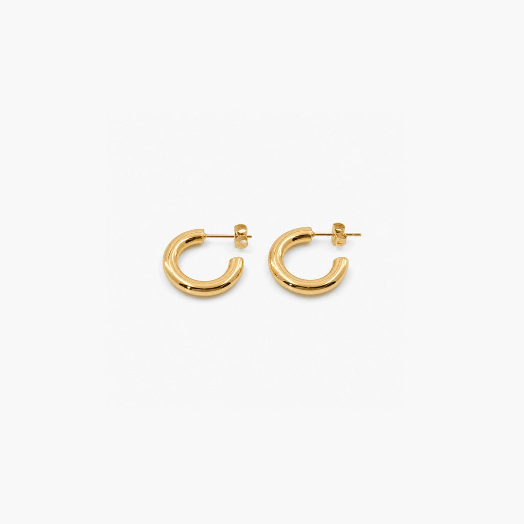 Haven Small Hoop Earrings | 18k Gold Plated, 20mm Diameter 0