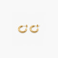 Haven Small Hoop Earrings | 18k Gold Plated, 20mm Diameter 0