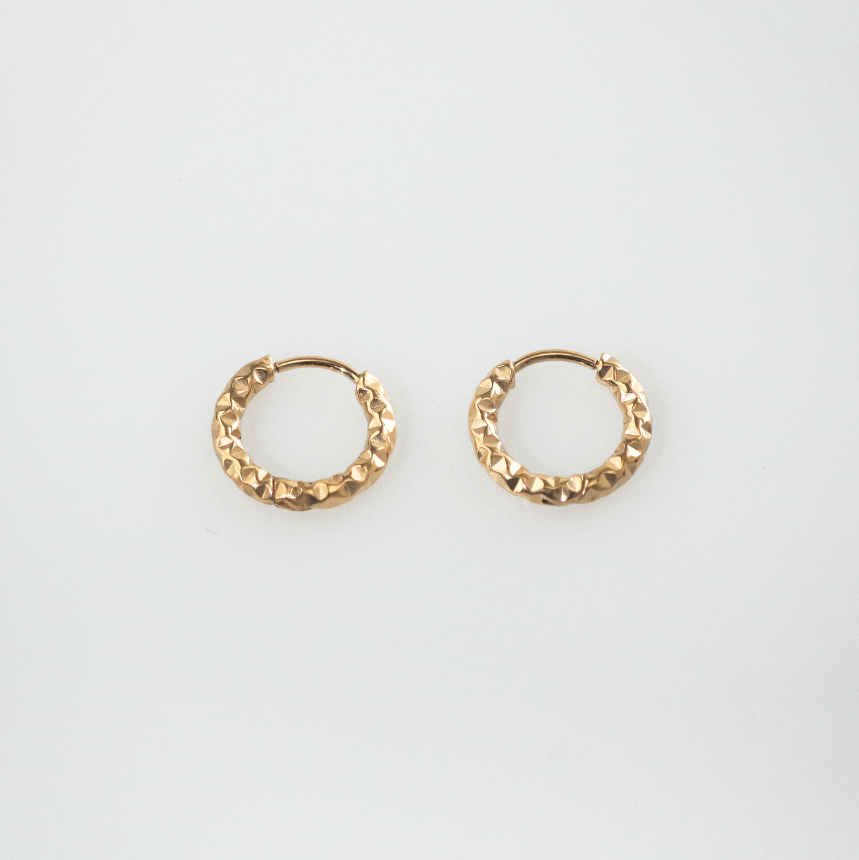 Haven Small Hoops | 18k Gold-Plated Stainless Steel Earrings for Women 0