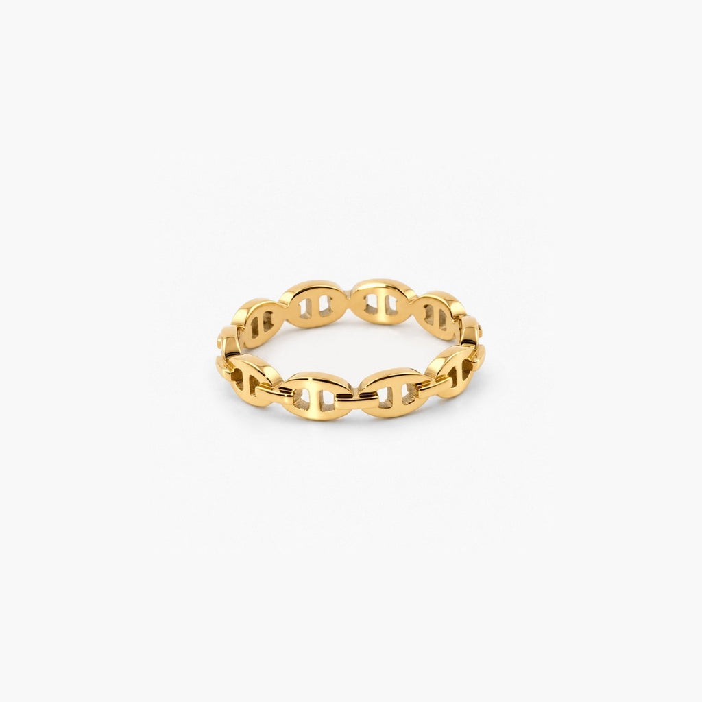 Haven Stackable Band Ring | 18k Gold Plated Geometric Design 0