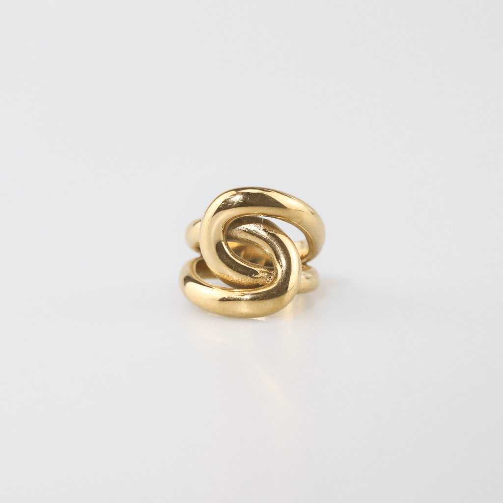 Ivara Chunky Ring | 18k Gold Plated, Waterproof Stainless Steel 0