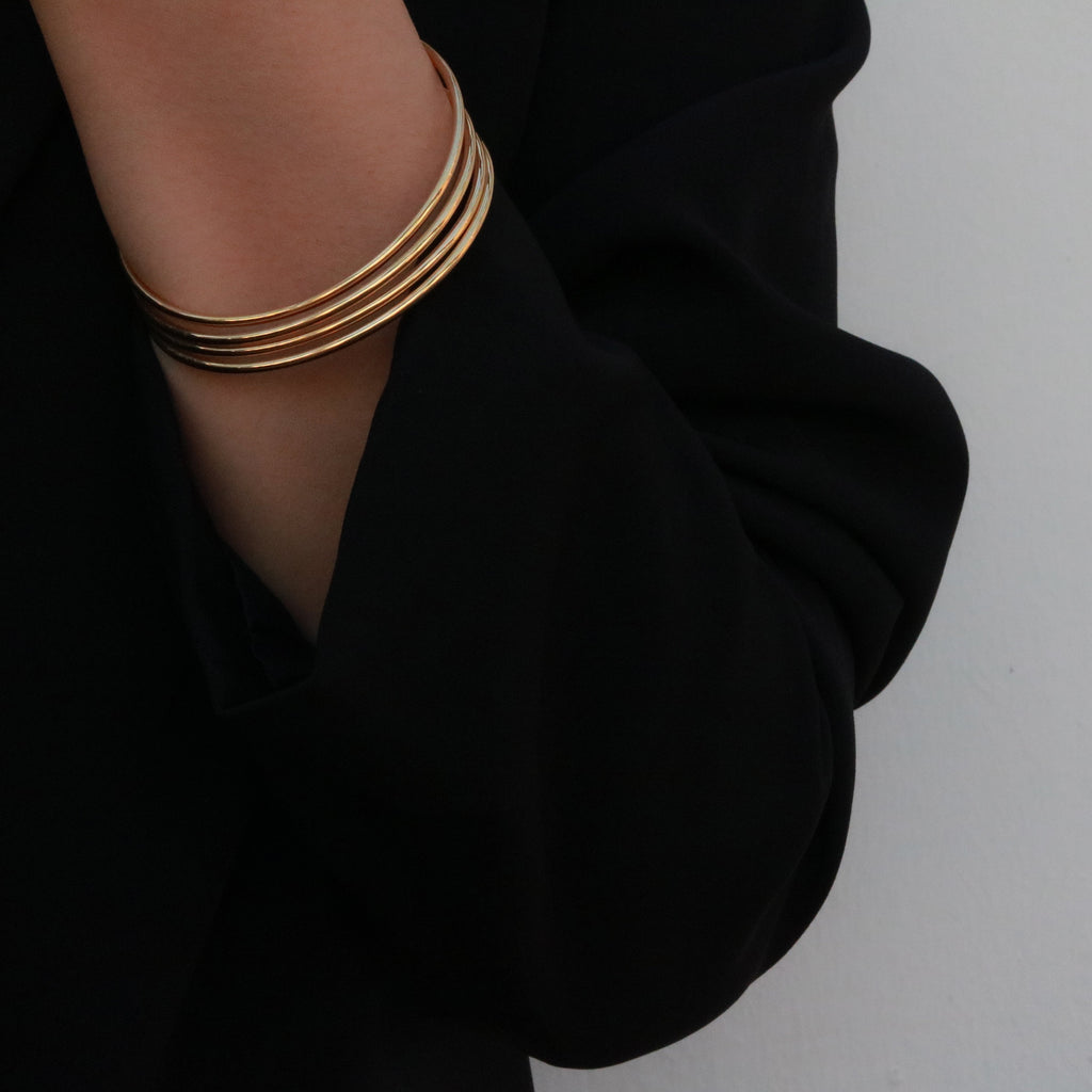 Kora Bracelet Bangle | 18k Gold Plated Stainless Steel 1