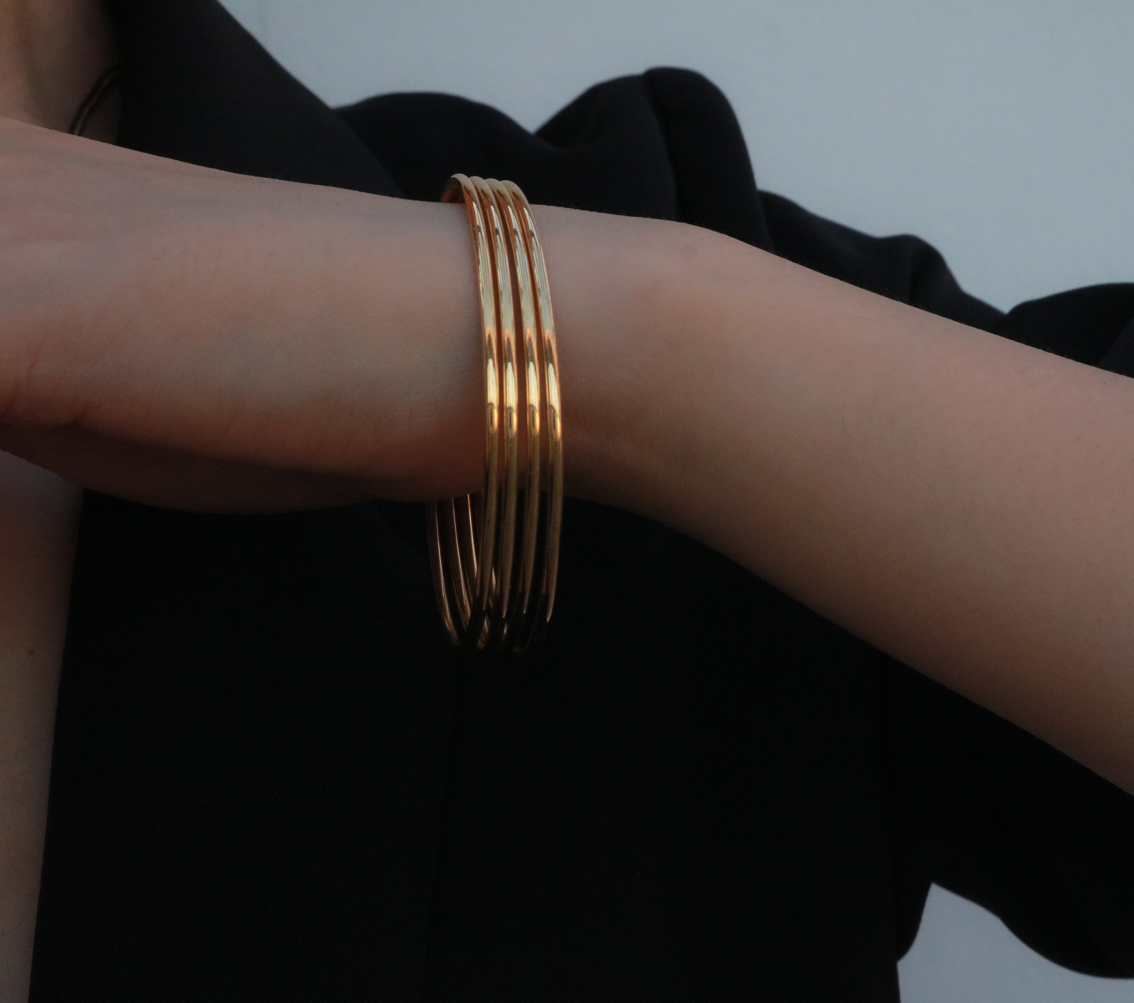Kora Bracelet Bangle | 18k Gold Plated Stainless Steel 3