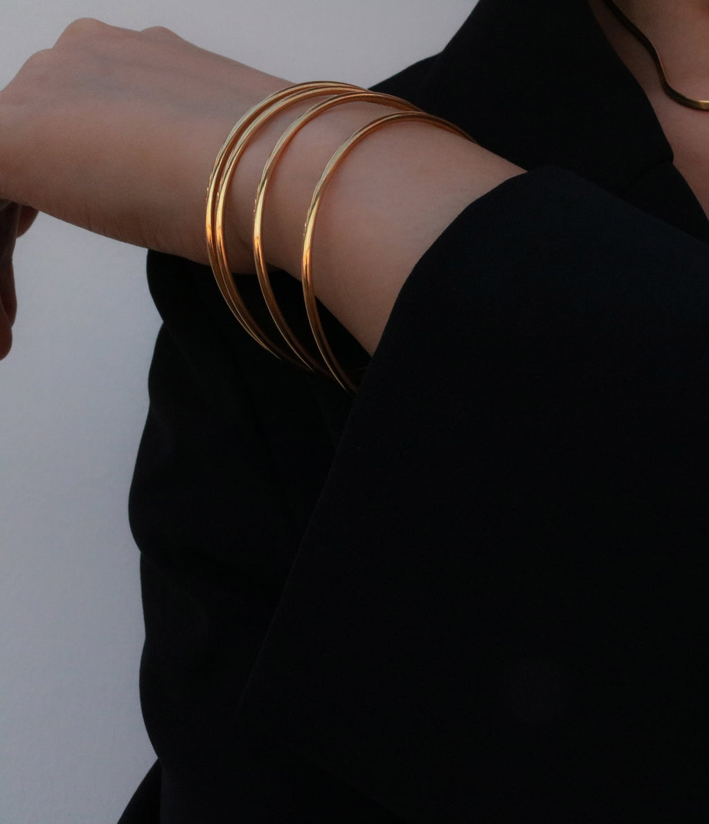 Kora Bracelet Bangle | 18k Gold Plated Stainless Steel 4