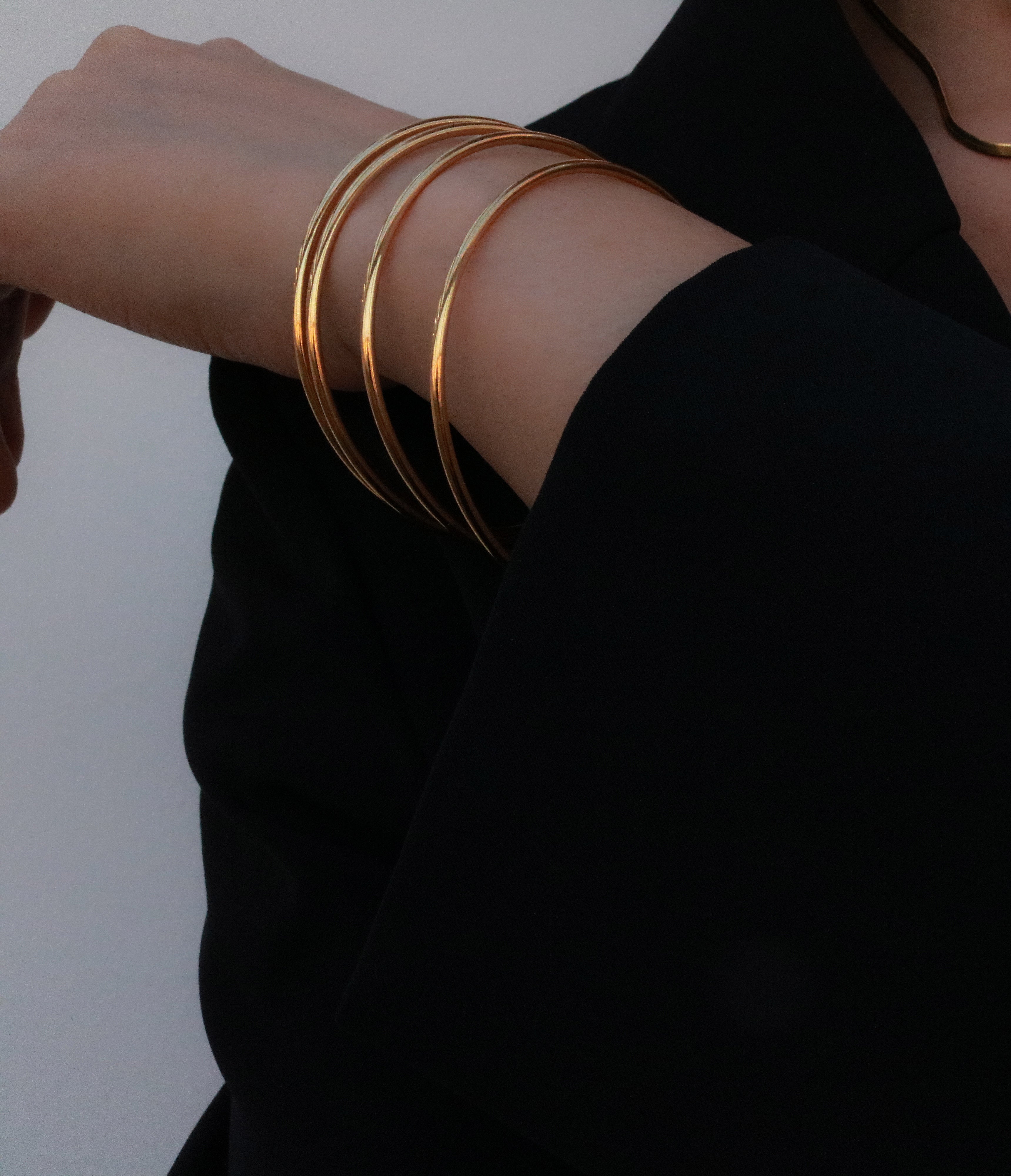 Kora Bracelet Bangle | 18k Gold Plated Stainless Steel 4