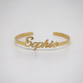 Liora Gold Cuff Bracelet | 18k Gold Plated, Personalized for Women 0