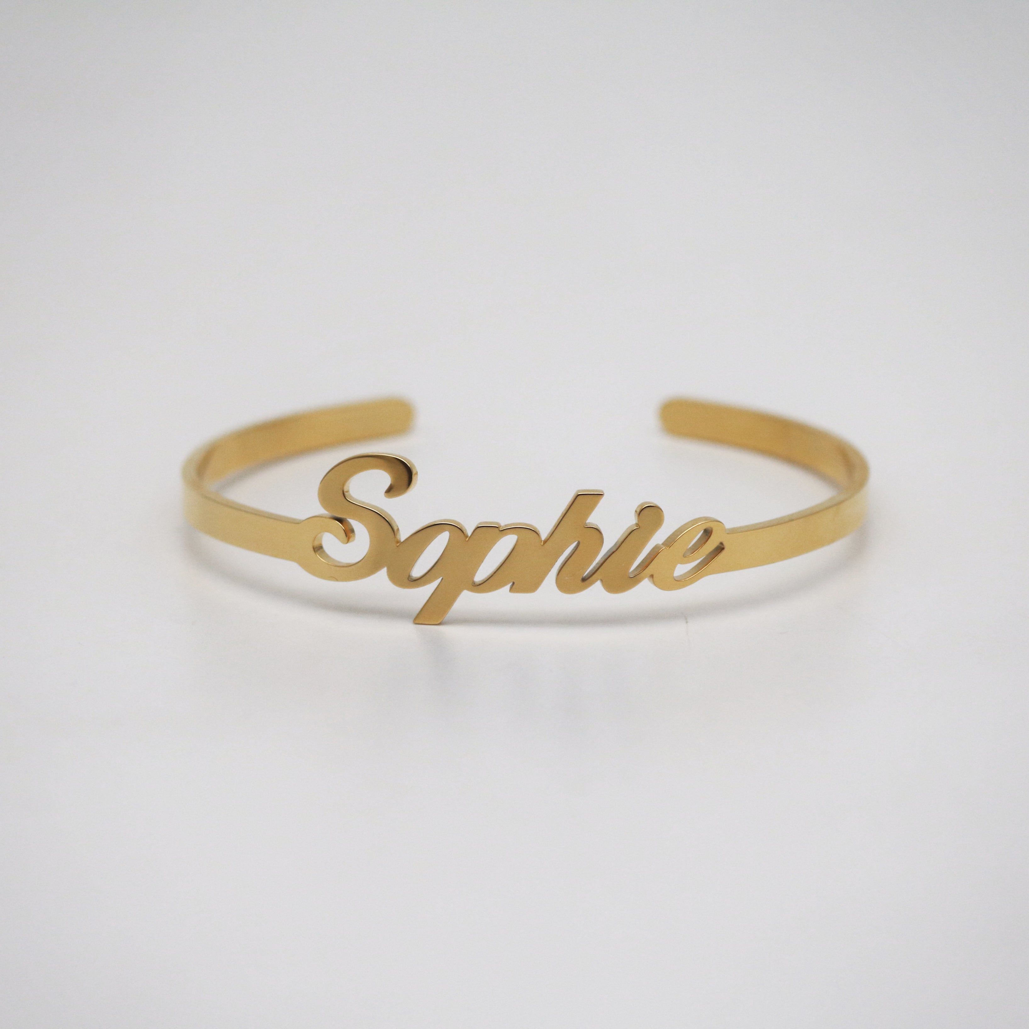 Liora Gold Cuff Bracelet | 18k Gold Plated, Personalized for Women 0
