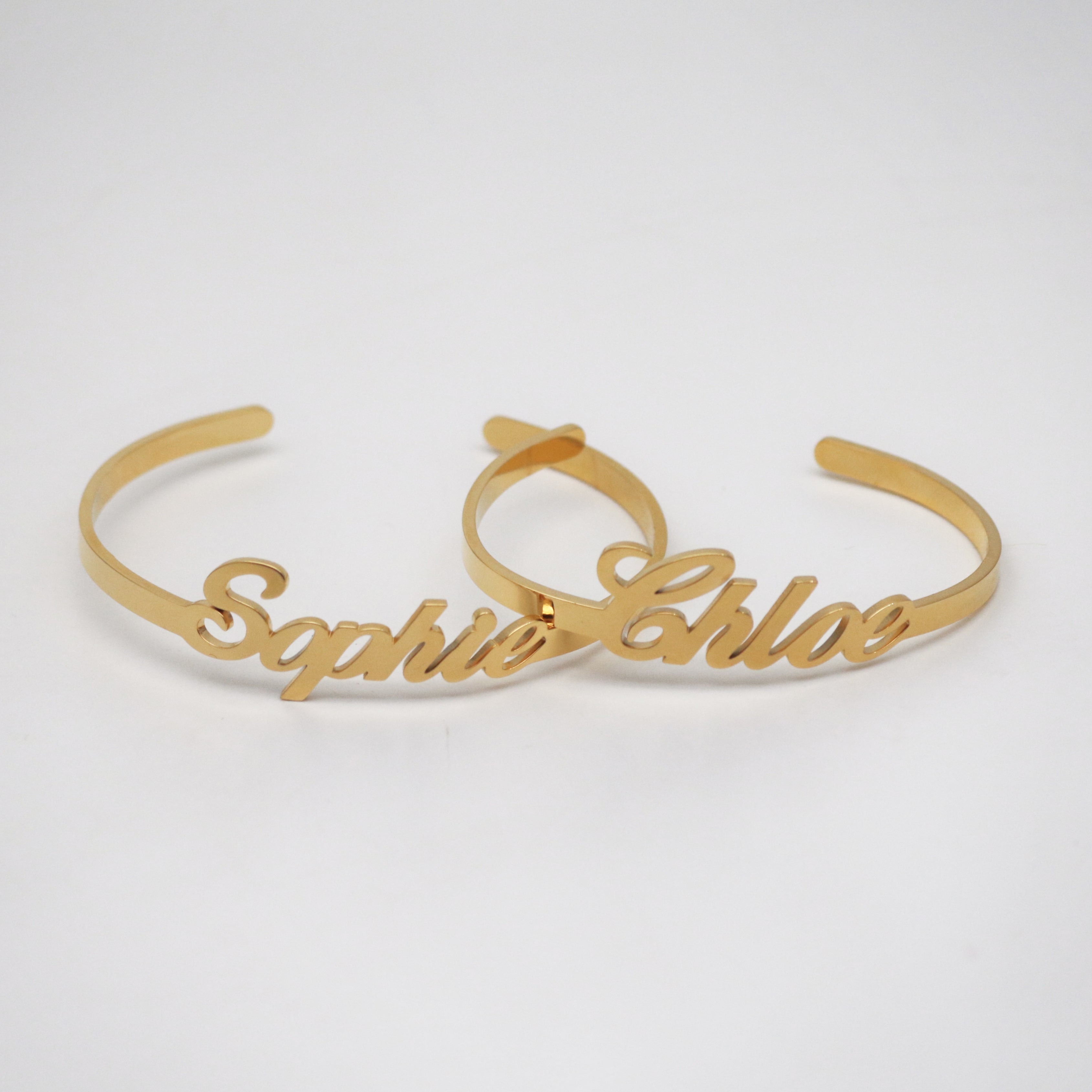 Liora Gold Cuff Bracelet | 18k Gold Plated, Personalized for Women 1