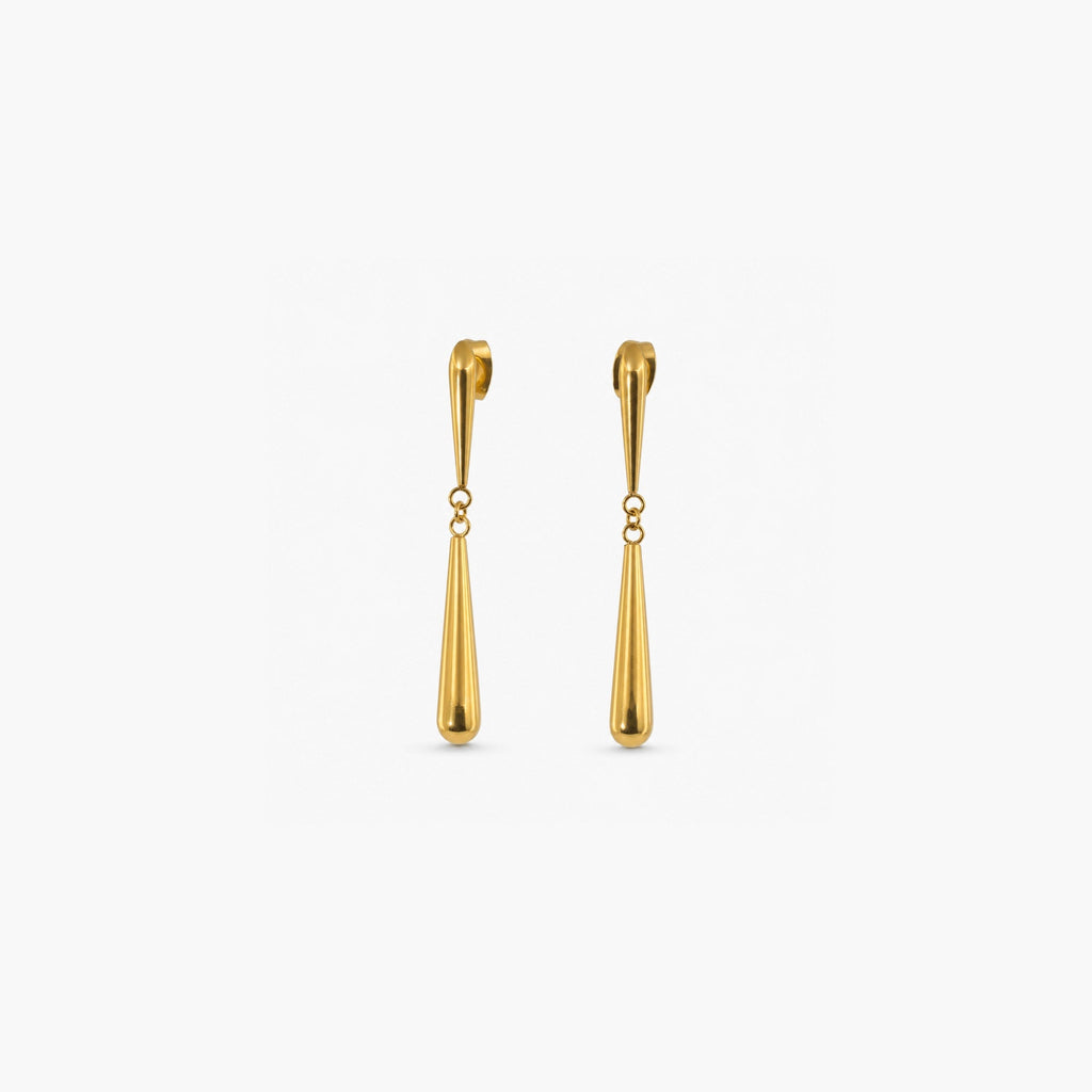 Liora Gold Earrings | 18k Gold Plated Teardrop Design for Women 0