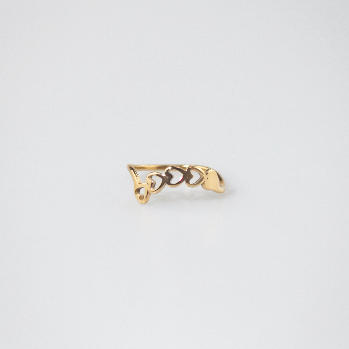 Liora Heart Ring | 18k Gold Plated Stainless Steel 0