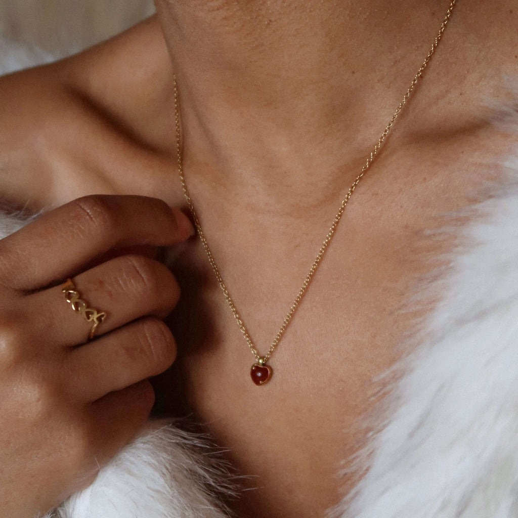Liora Heart Ring | 18k Gold Plated Stainless Steel 2