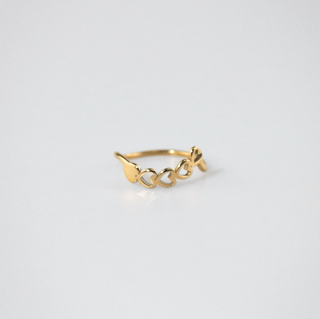Liora Heart Ring | 18k Gold Plated Stainless Steel 3
