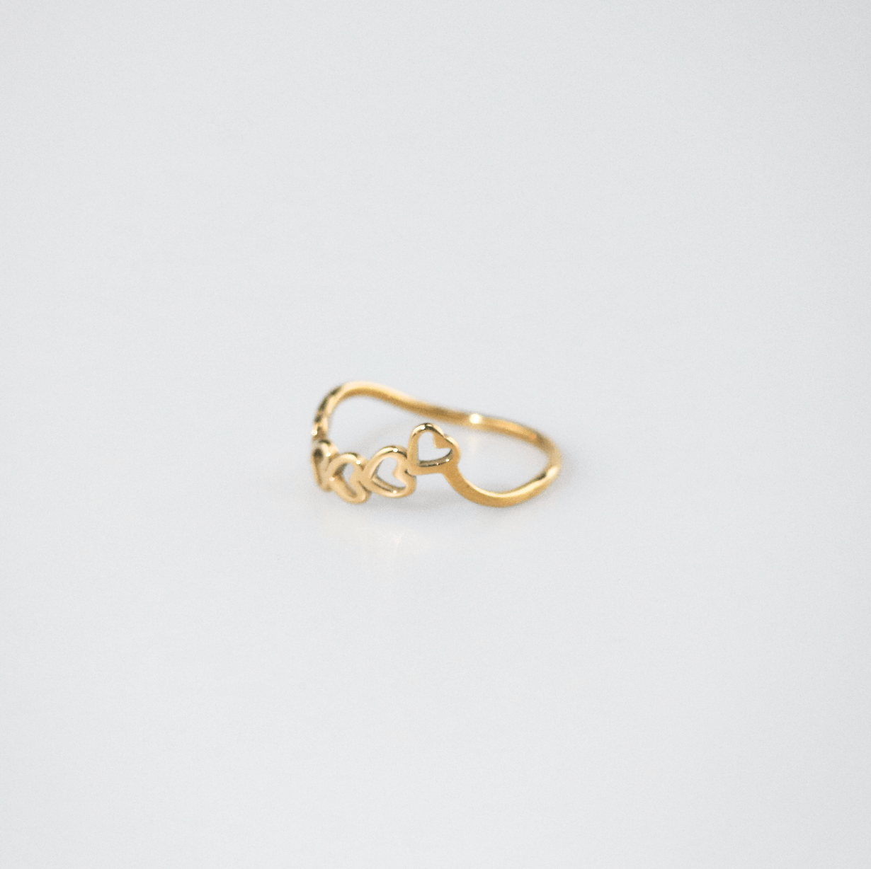 Liora Heart Ring | 18k Gold Plated Stainless Steel 4