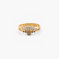 Liora Labradorite Ring Set | 9k Gold Plated, Adjustable Gemstone Bands 0