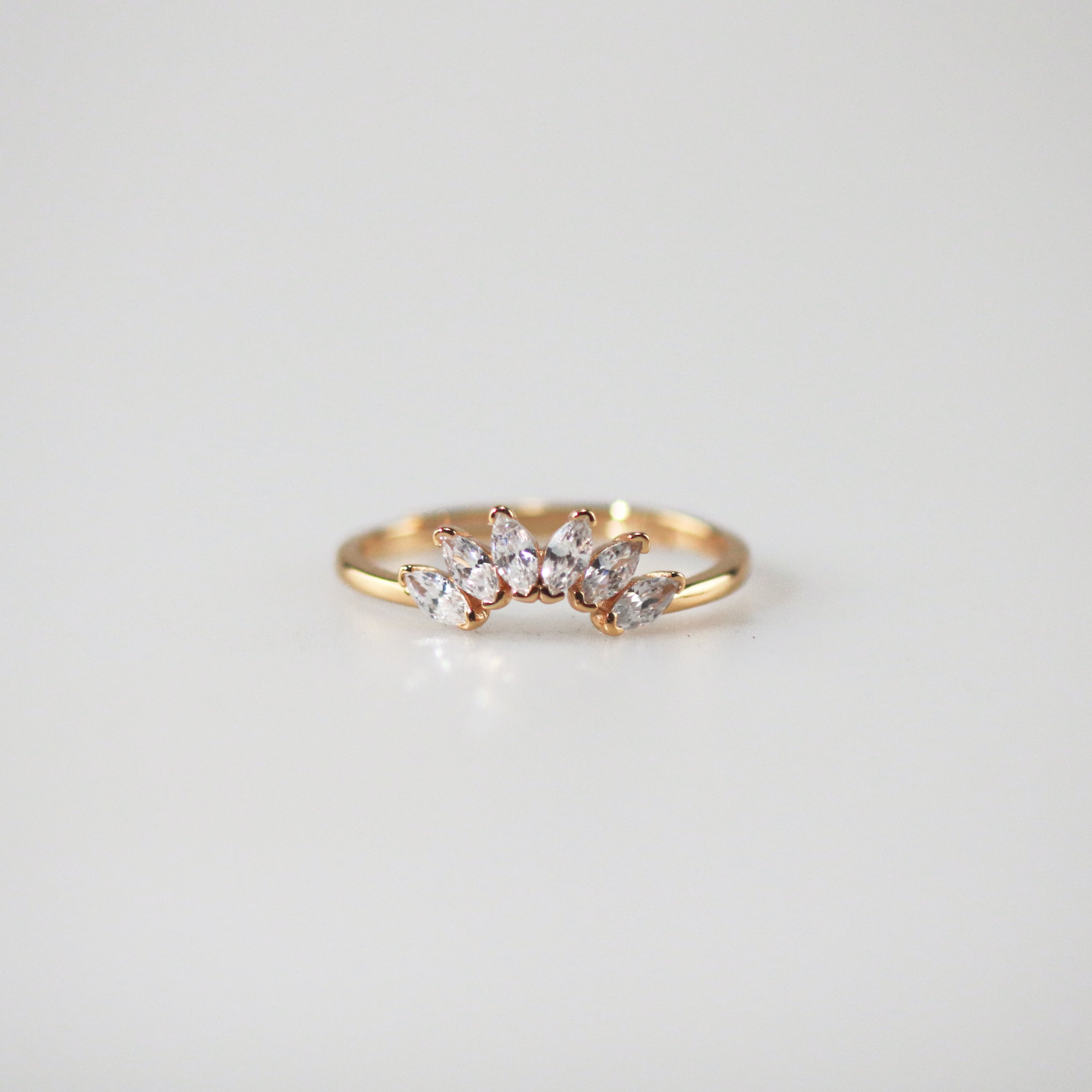 Liora Labradorite Ring Set | 9k Gold Plated, Adjustable Gemstone Bands 4