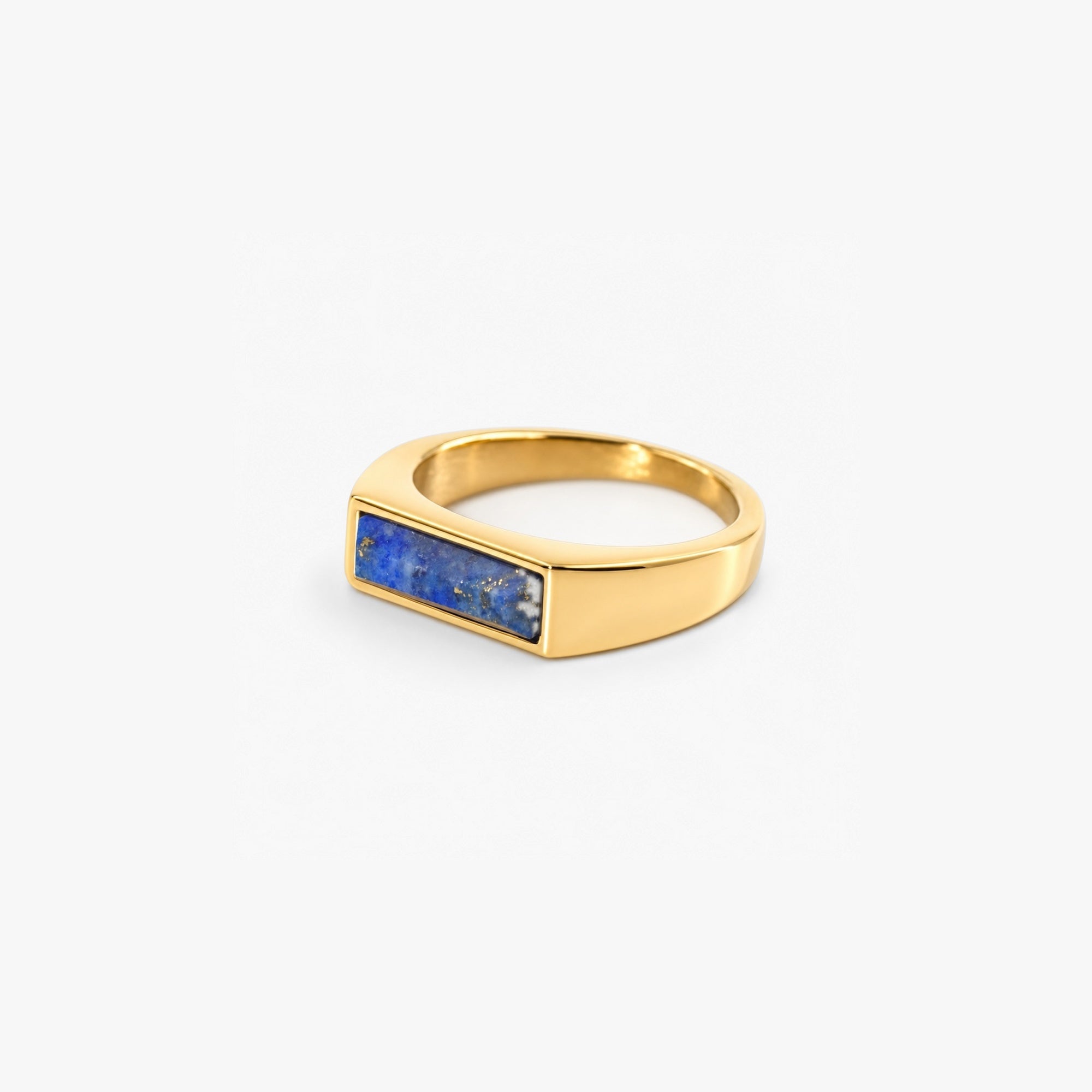 Liora Lapis Lazuli Ring | 18k Gold Plated, Water-Resistant 1