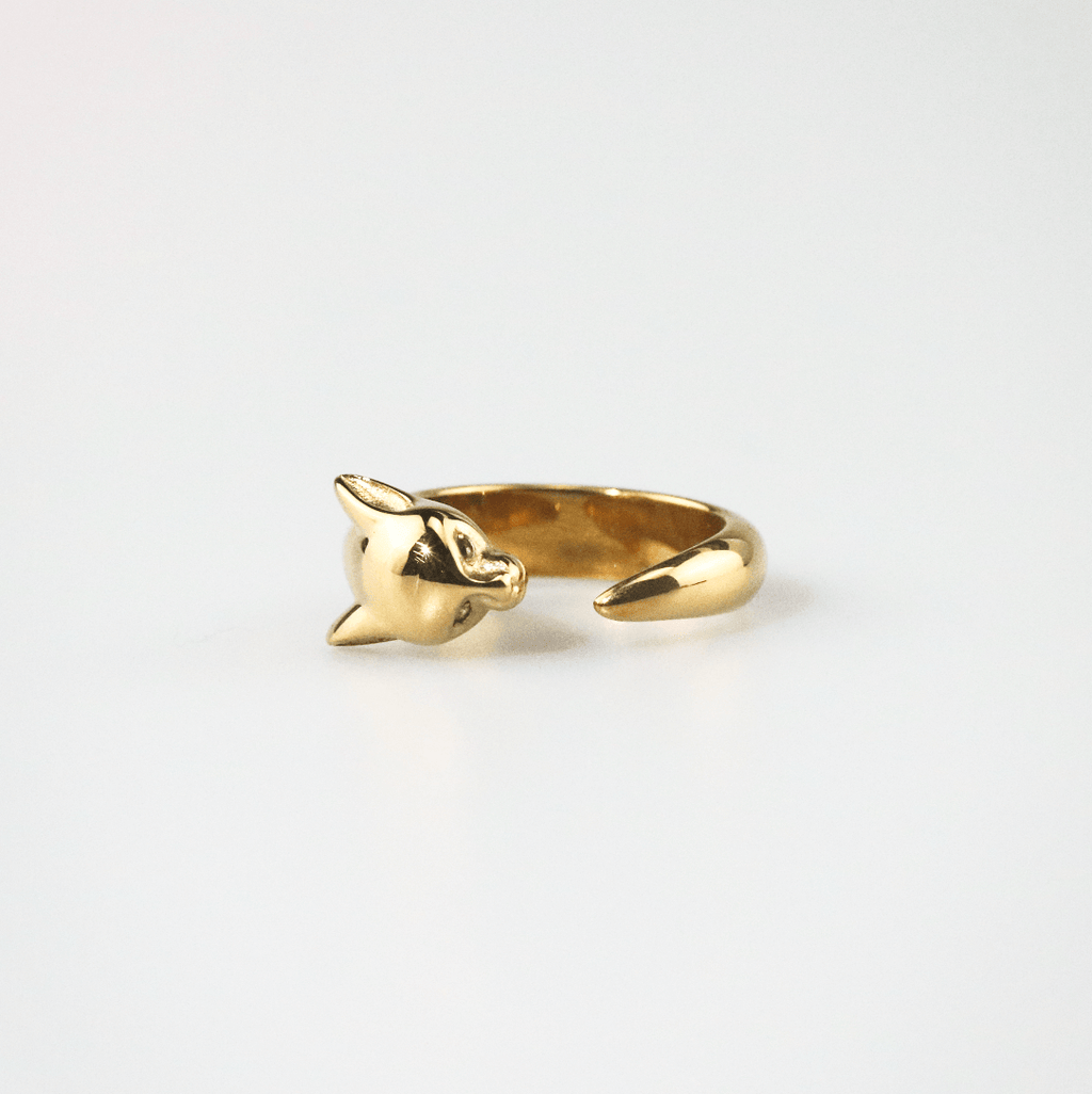 Liora Leopard Ring | 18k Gold Plated Adjustable Stainless Steel 3