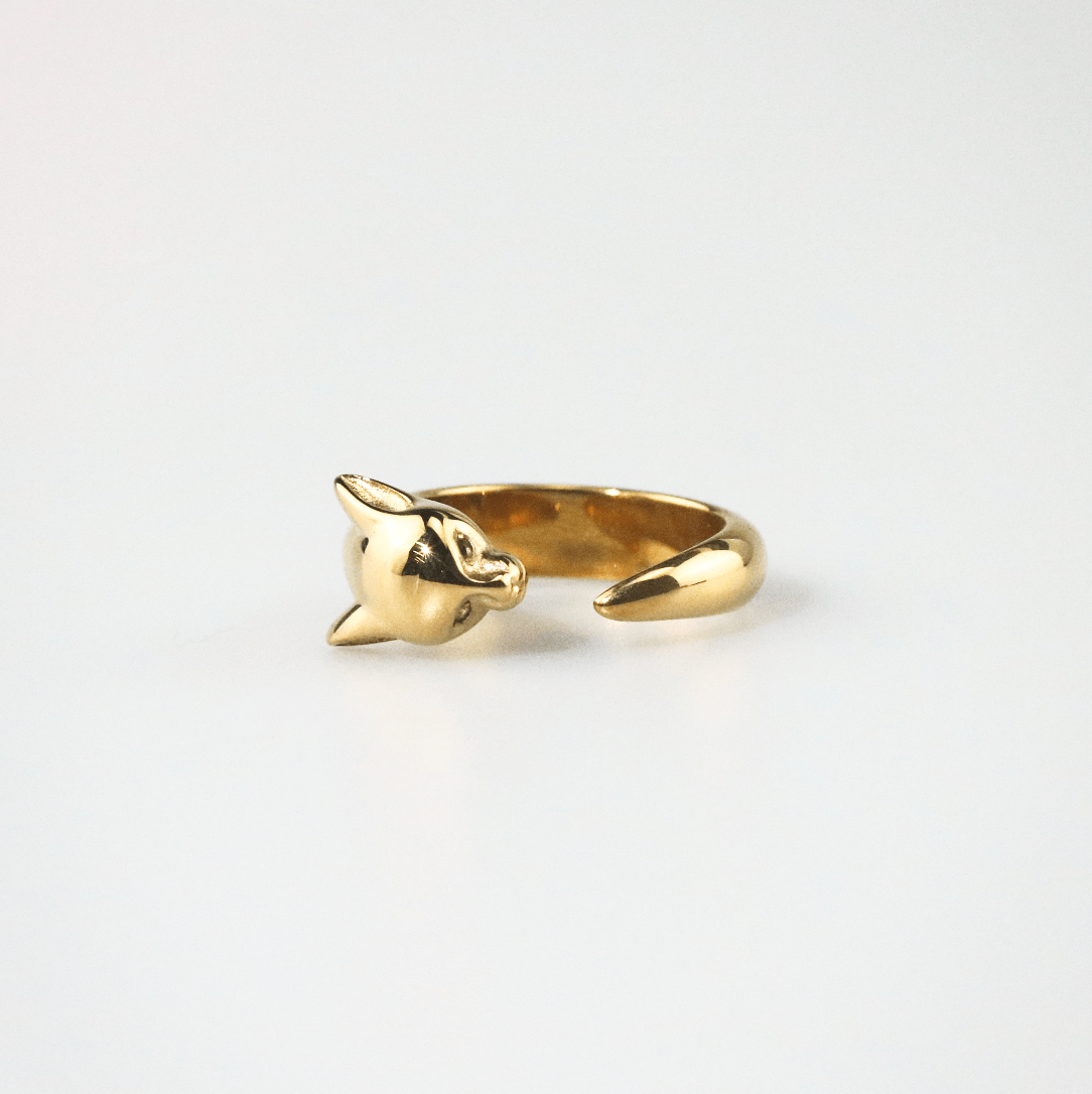 Liora Leopard Ring | 18k Gold Plated Adjustable Stainless Steel 3