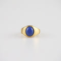 Liora Oval Ring | Lapis Lazuli, 18k Gold Plated 0