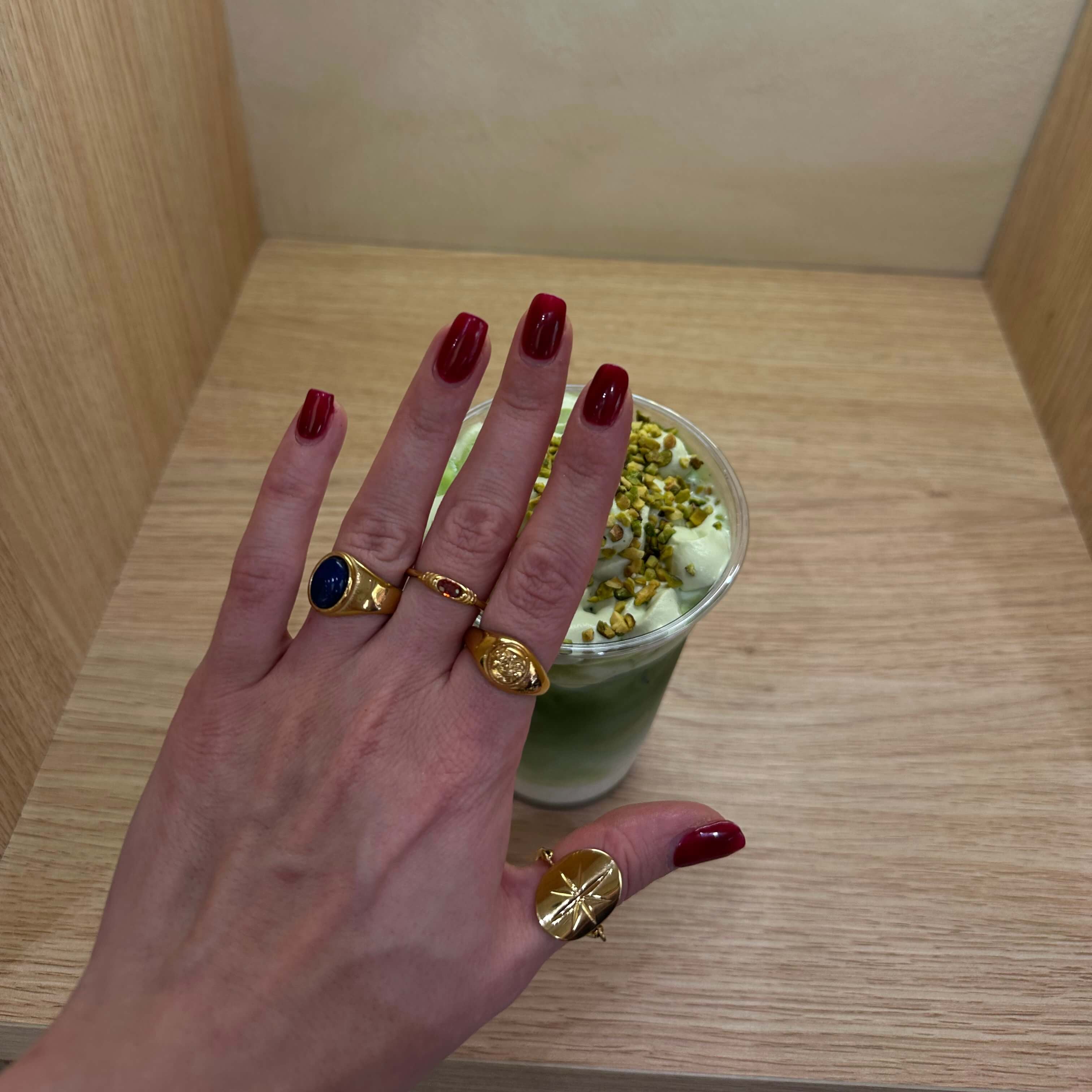 Liora Oval Ring | Lapis Lazuli, 18k Gold Plated 7