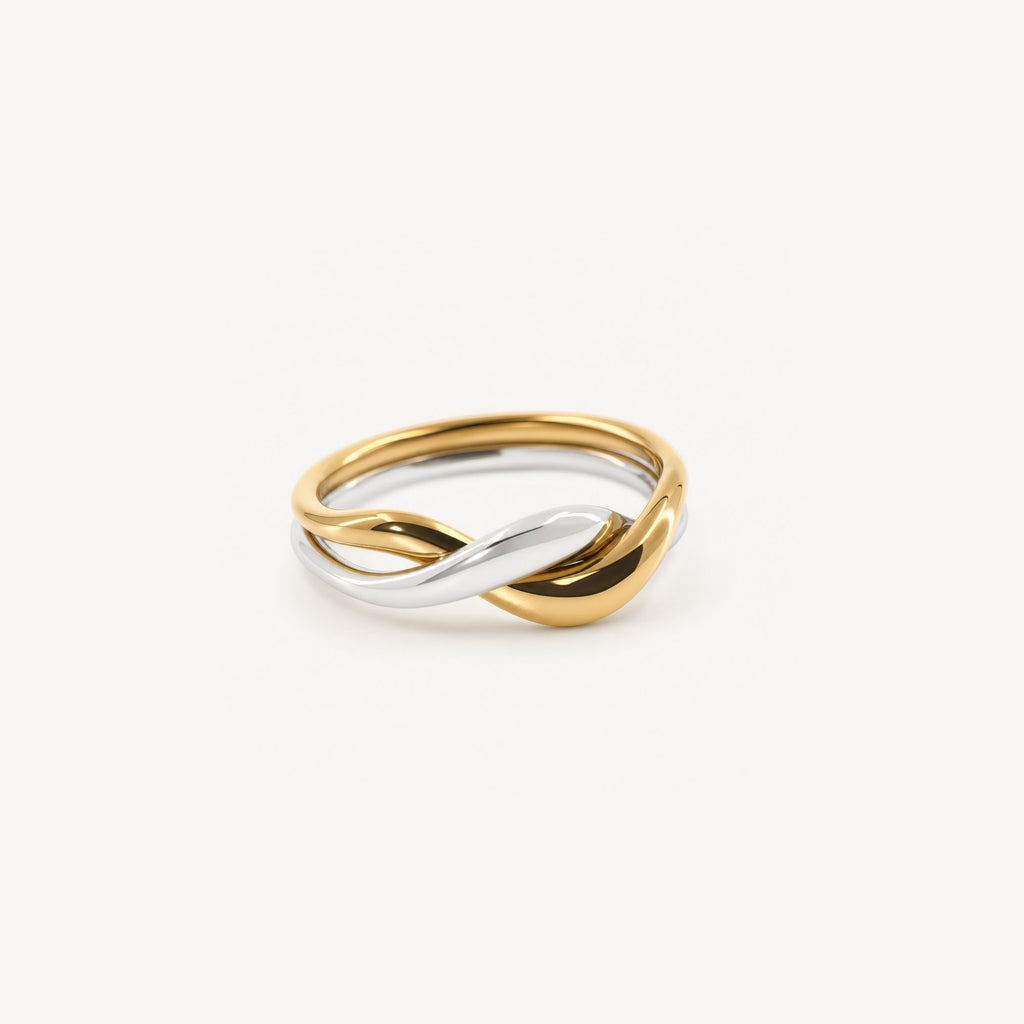 Liora Wave Ring | 18k Gold Plated Stainless Steel 0