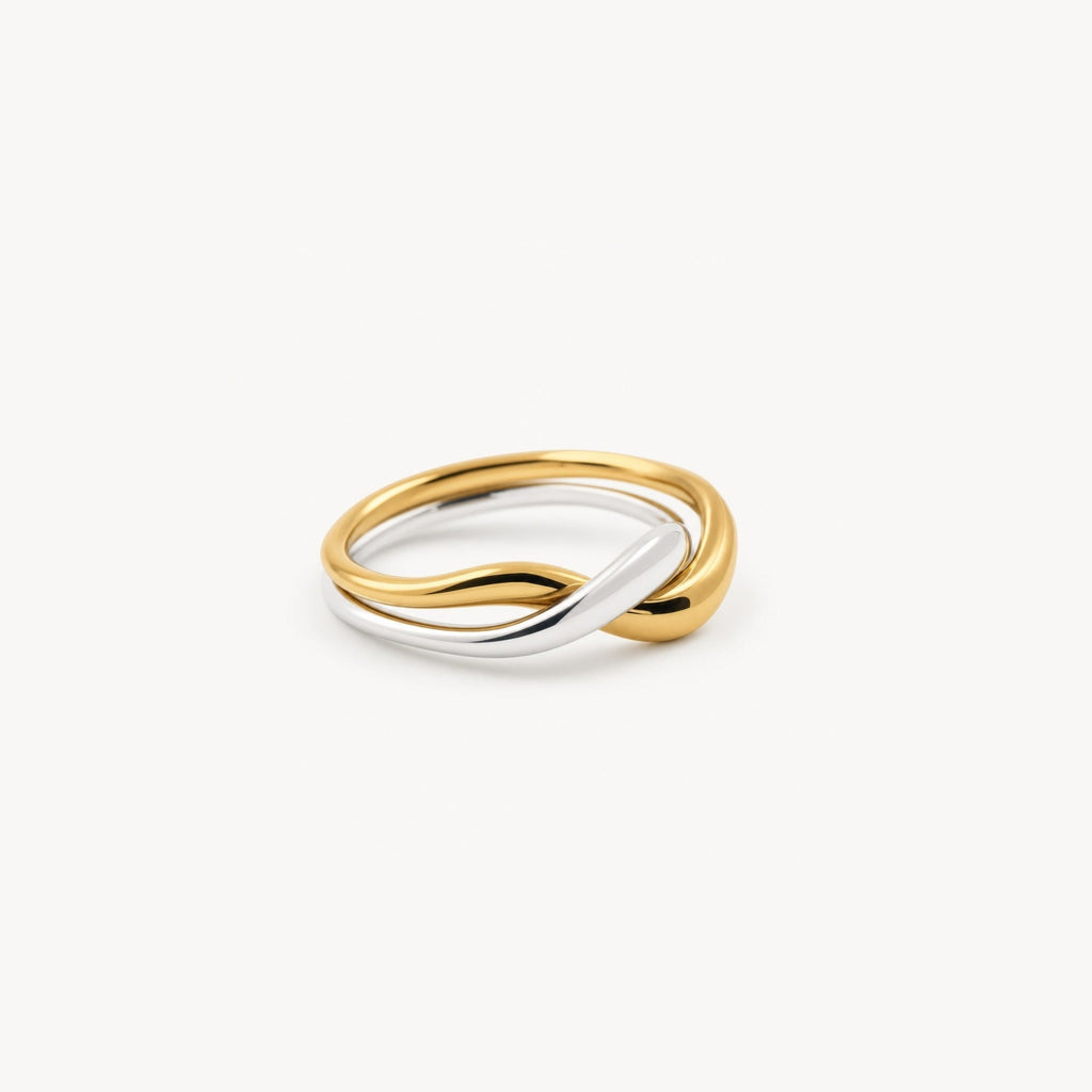 Liora Wave Ring | 18k Gold Plated Stainless Steel 1