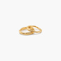 Luna Double Ring Set | 18k Gold Plated Stainless Steel 0