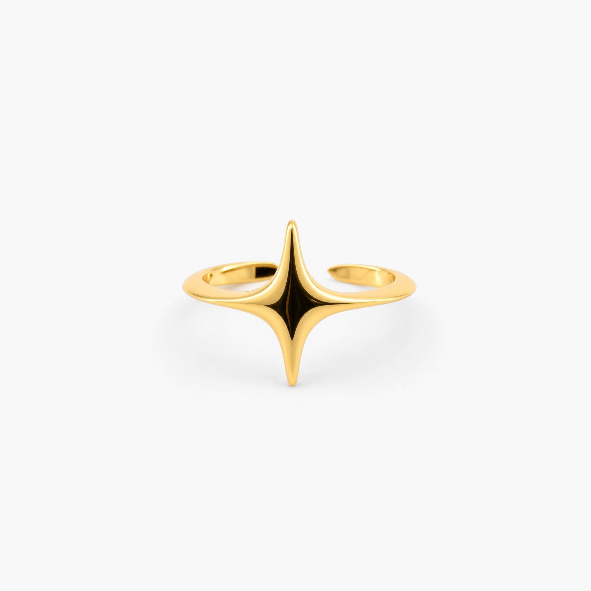 Margot Star Ring | 14k Gold Plated Brass Adjustable 1