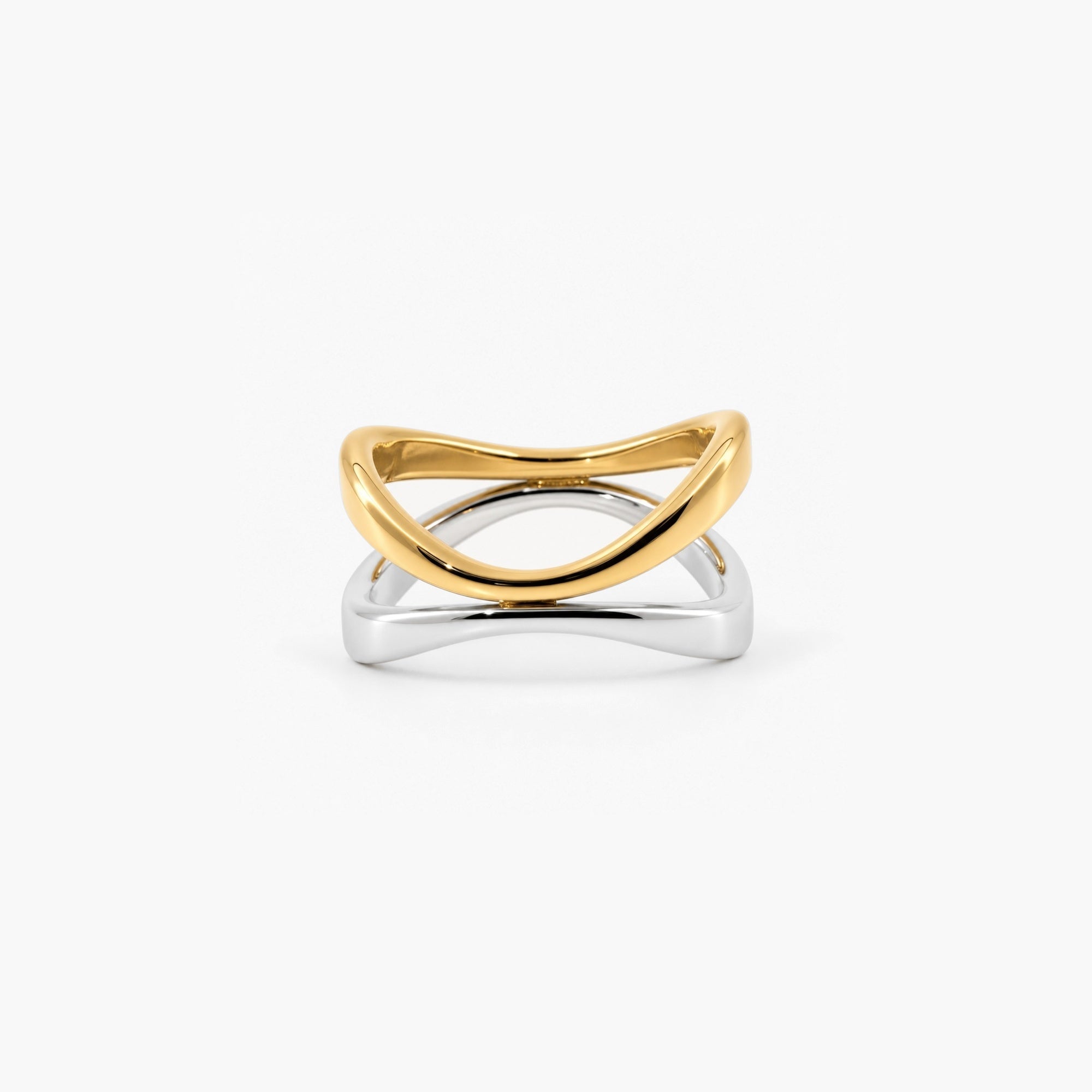 Mira Harmony Ring | 18k Gold Plated Stainless Steel Mixed Metals 0