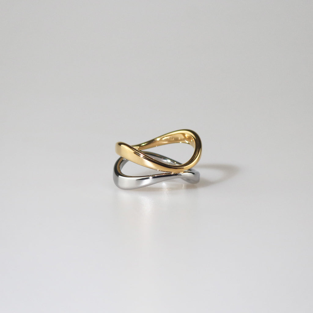 Mira Harmony Ring | 18k Gold Plated Stainless Steel Mixed Metals 5