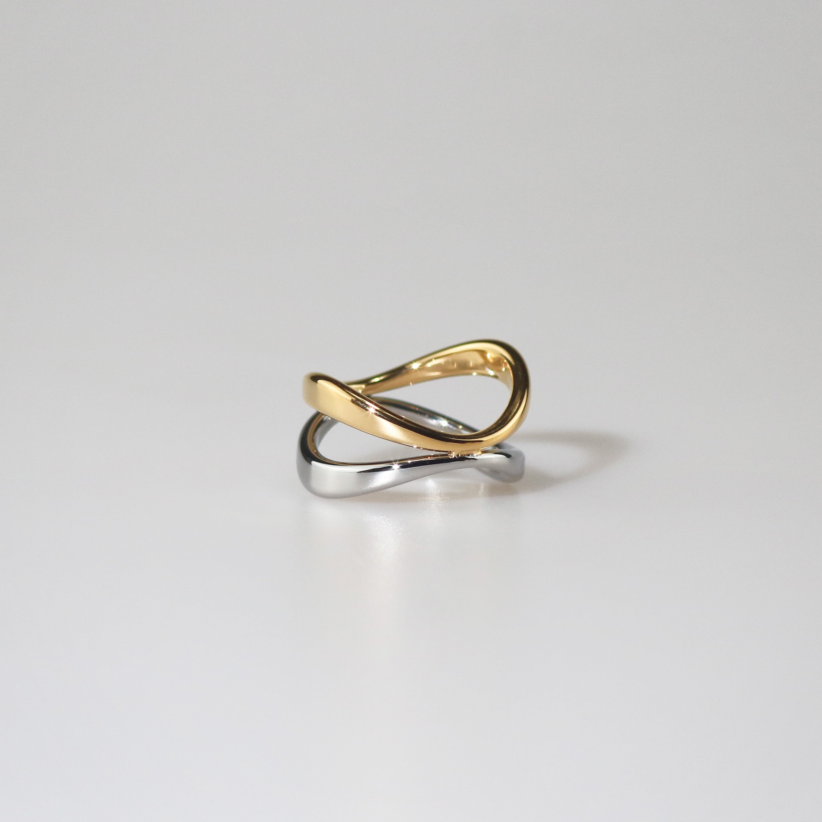 Mira Harmony Ring | 18k Gold Plated Stainless Steel Mixed Metals 5