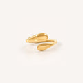 Mira Hug Ring | 18k Gold Plated Stainless Steel 0