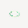 Mira Jade Ring | Mint Green Chalcedony, Stackable 3mm Band 0