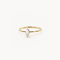 Mira Solitaire Ring | Marquise Cut Cubic Zirconia, 18k Gold Plated 0