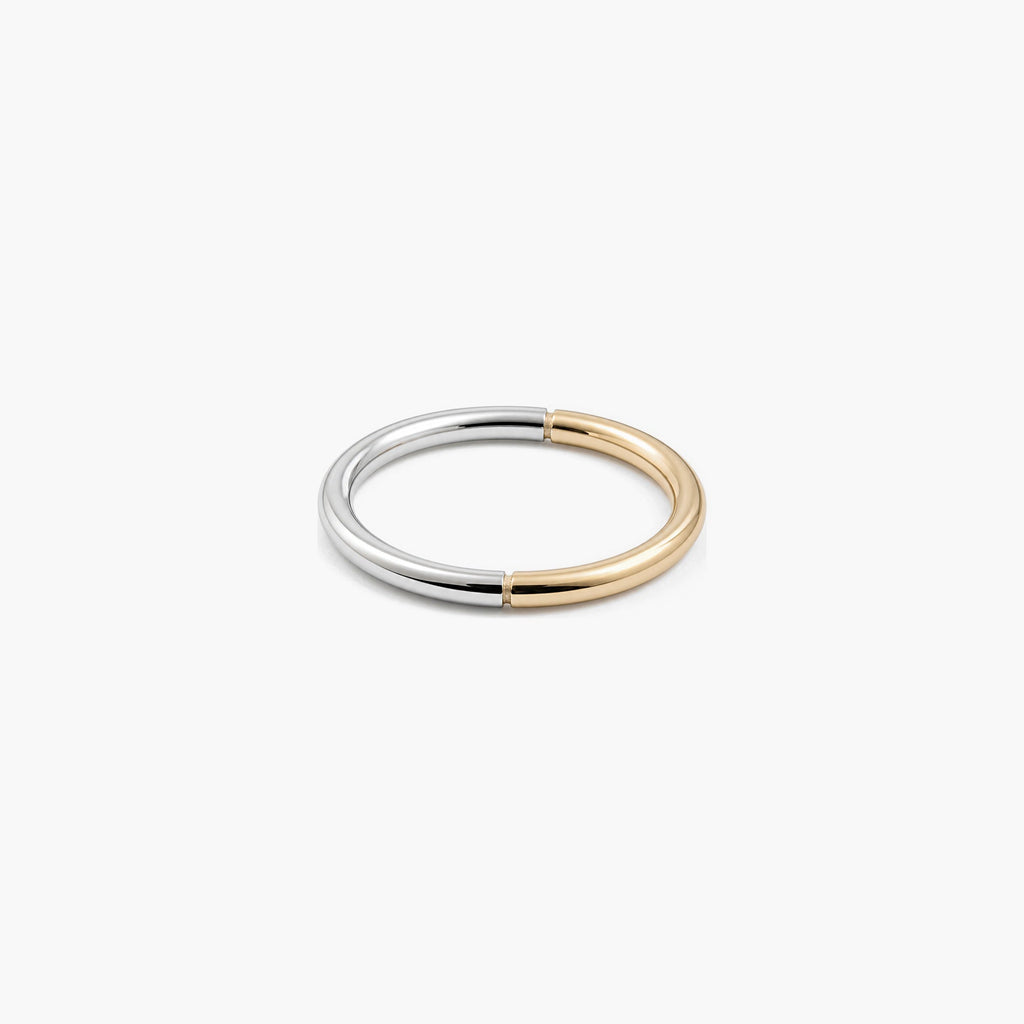 Mira Thin Ring | 18k Gold Plated Stainless Steel, Mixed Metal 0