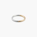 Mira Thin Ring | 18k Gold Plated Stainless Steel, Mixed Metal 0