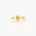 Nexa North Star Ring | 18k Gold Plated, Crystal Center 0