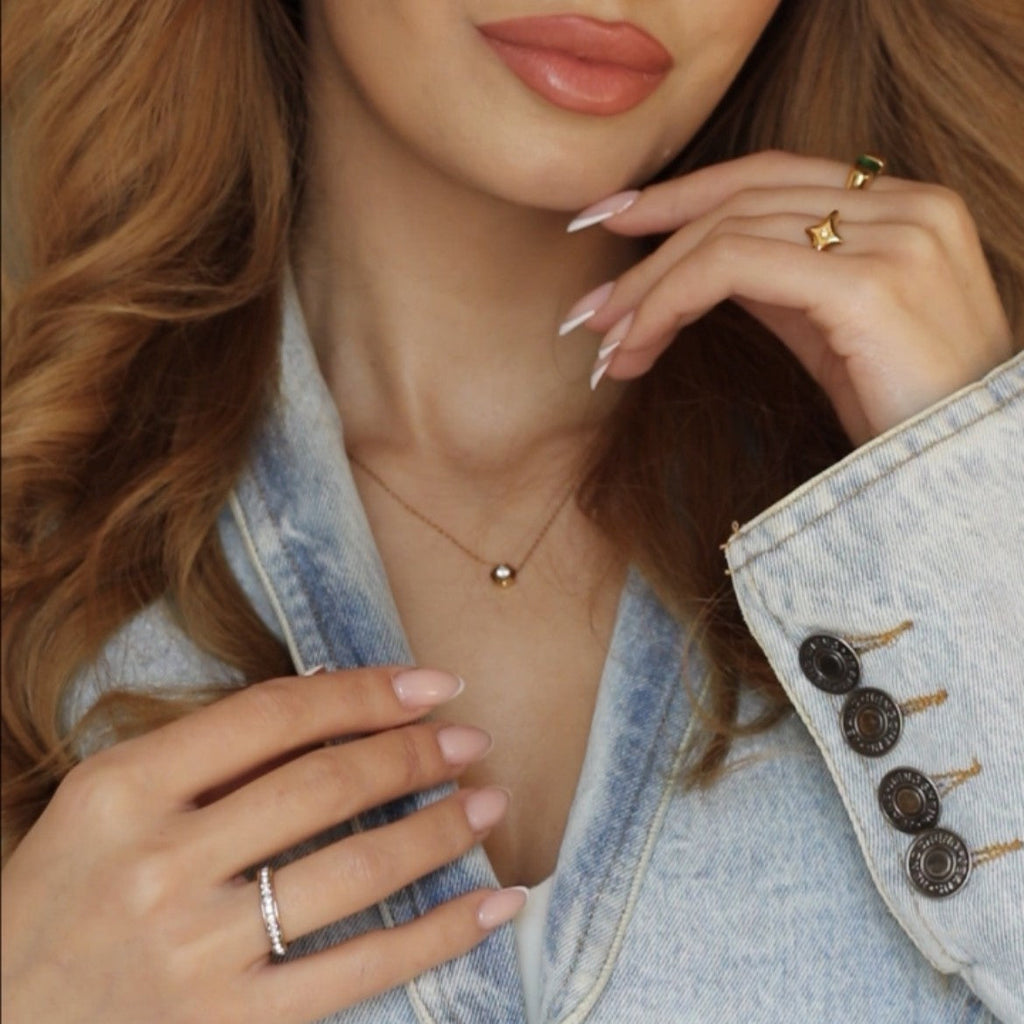 Nexa North Star Ring | 18k Gold Plated, Crystal Center 5