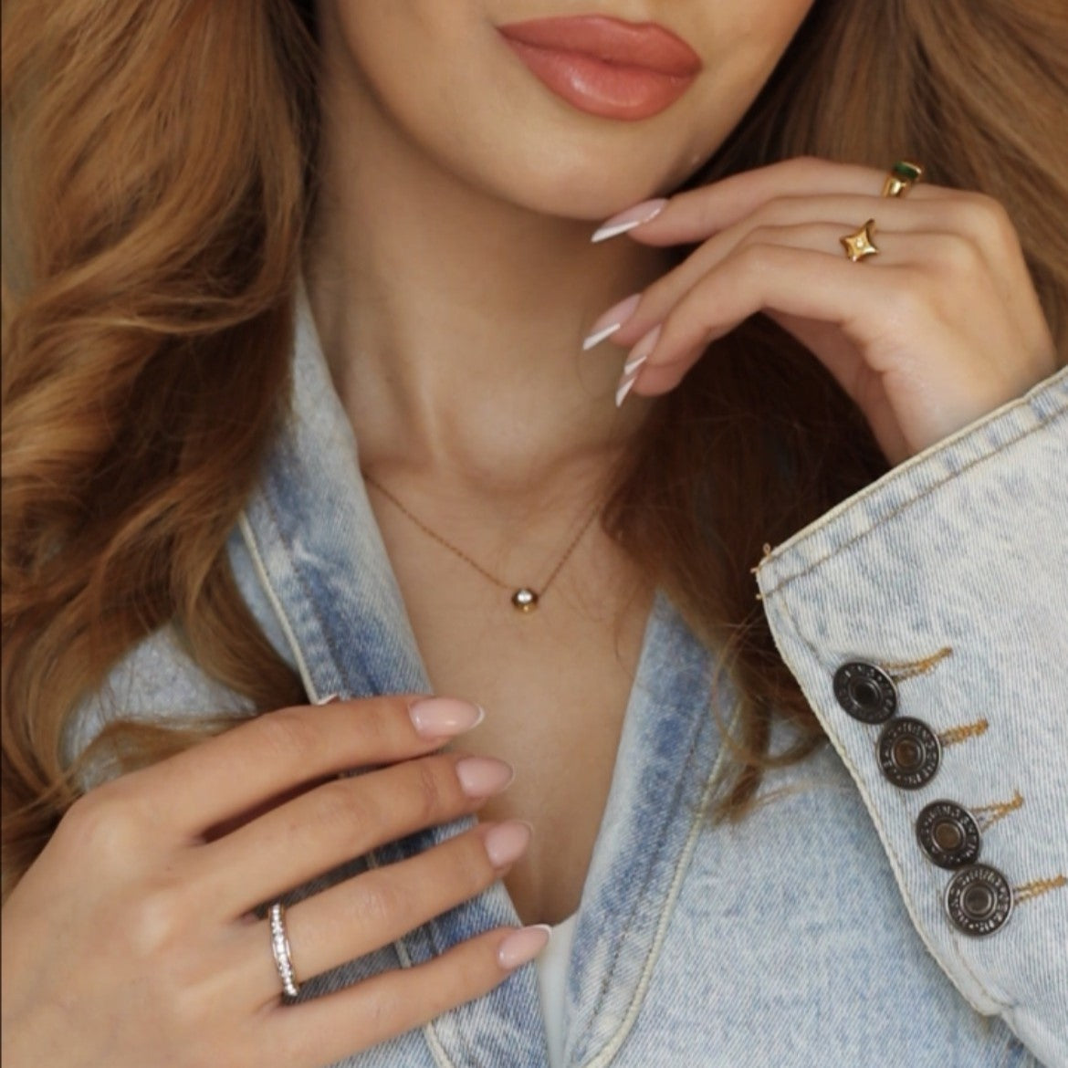 Nexa North Star Ring | 18k Gold Plated, Crystal Center 5