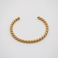Niko Twisted Cuff Bracelet | 18k Gold Plated, Adjustable, Waterproof 0