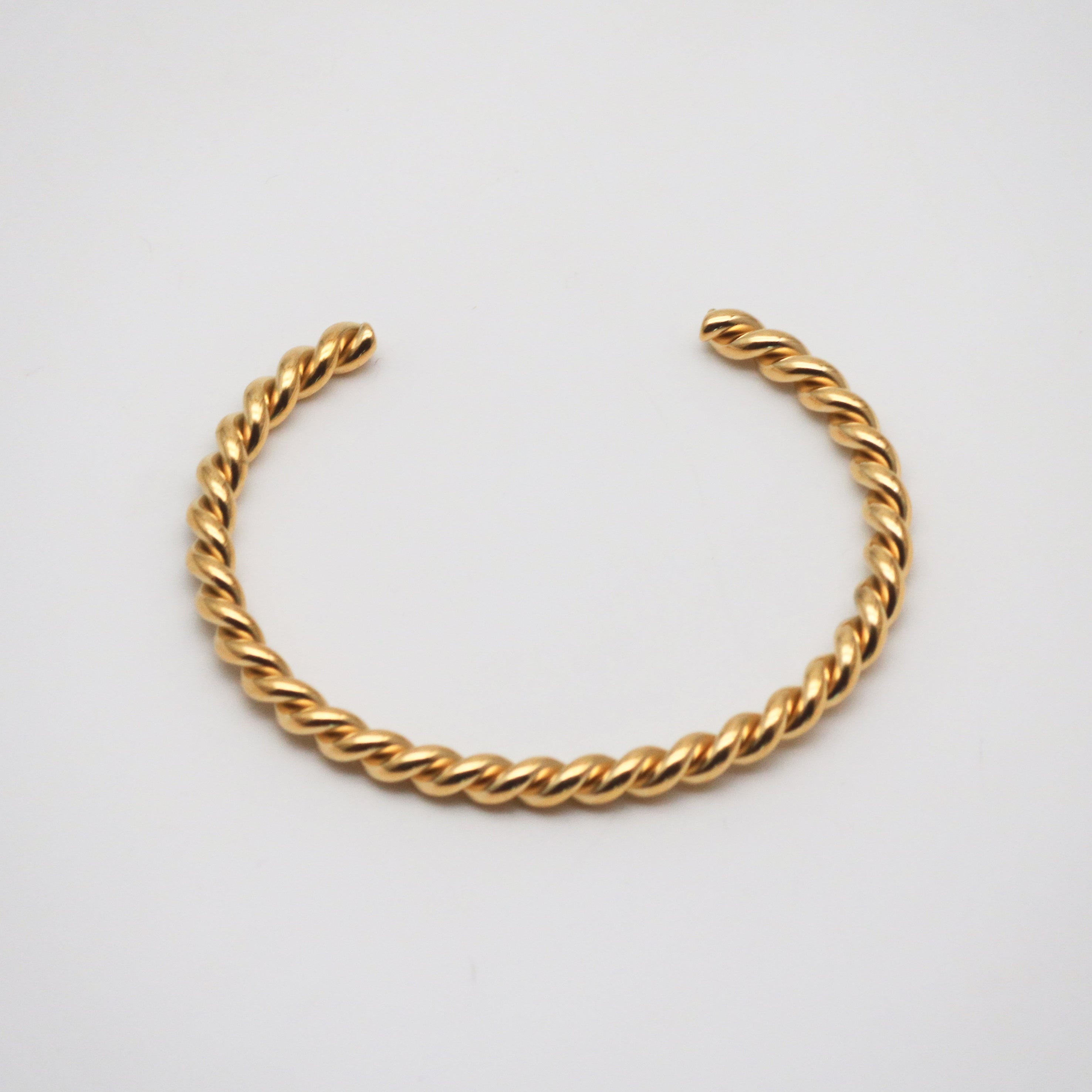 Niko Twisted Cuff Bracelet | 18k Gold Plated, Adjustable, Waterproof 0