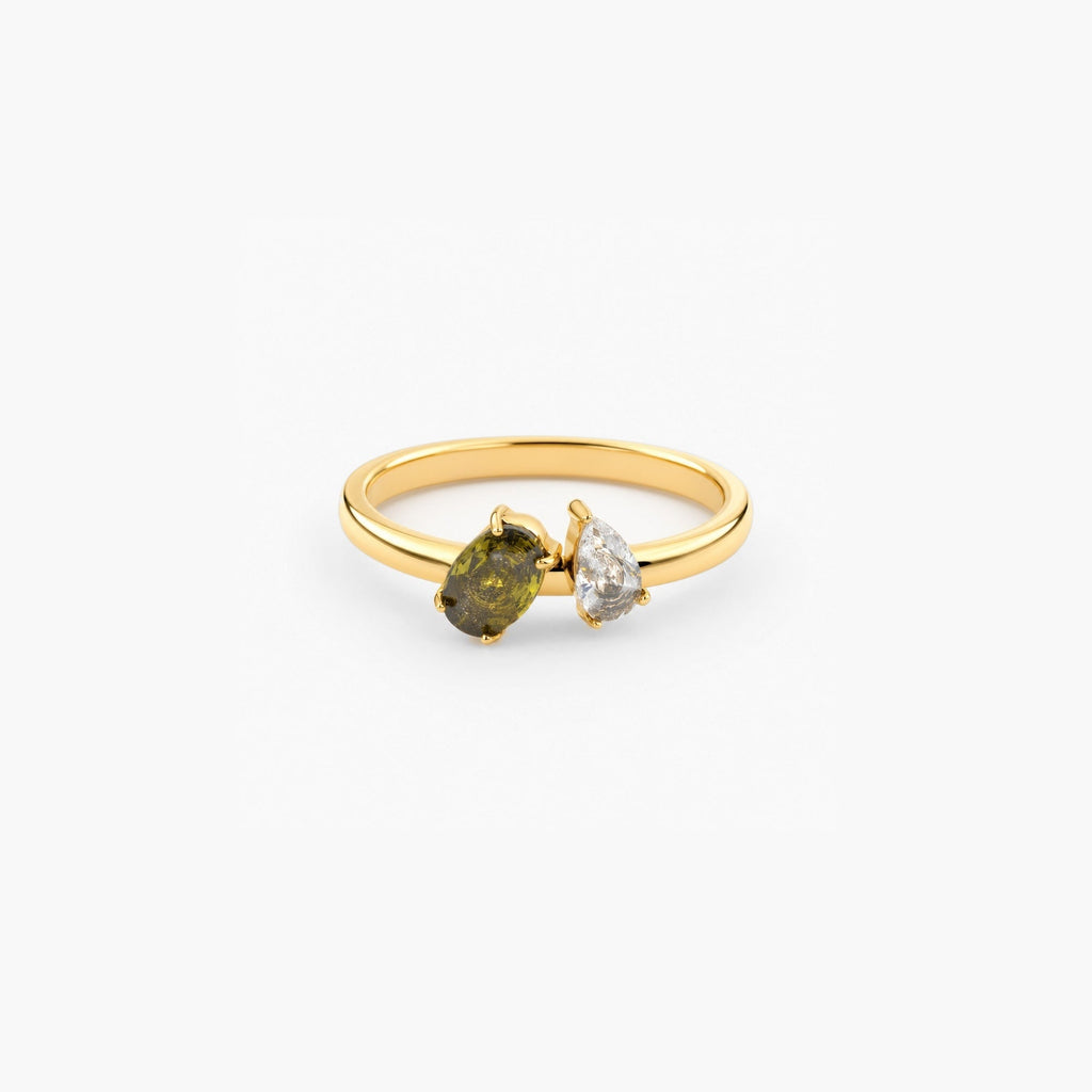 Olivea Sparkle Ring | 18k Gold Plated, Tarnish-Free 0