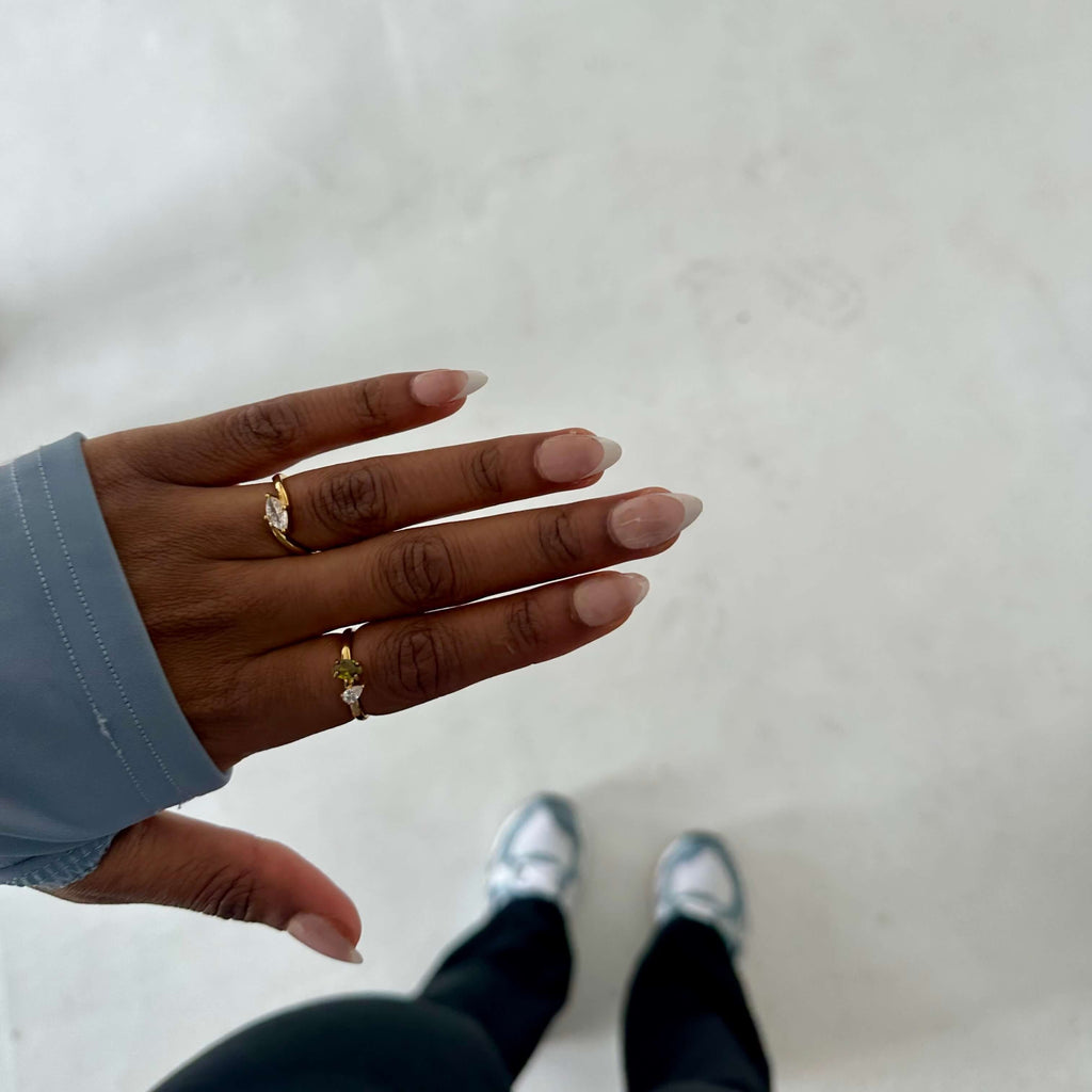 Olivea Sparkle Ring | 18k Gold Plated, Tarnish-Free 5